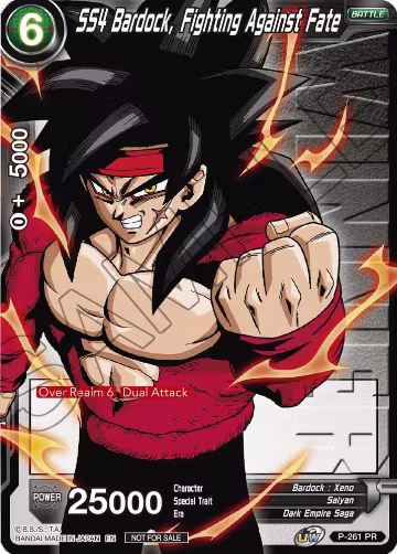 SS4 Bardock, Fighting Against Fate (Winner Stamped) (P-261), Tournament Promotion Cards — DB Super card price