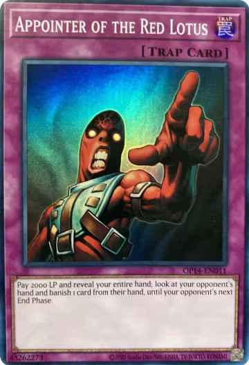 Appointer of the Red Lotus (OP14-EN011), OTS Tournament Pack 14 — Yu-Gi-Oh! card price