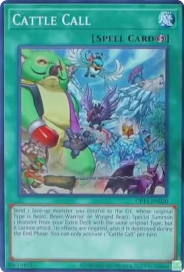 Cattle Call (OP14-EN020), OTS Tournament Pack 14 — Yu-Gi-Oh! card price