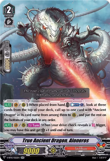 True Ancient Dragon, Aloneros (V-BT10/022EN), V-BT10: Phantom Dragon Aeon — Vanguard card price
