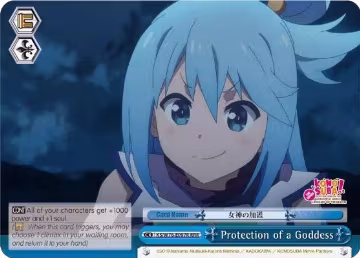 Protection of a Goddess (RRR) (KS/W76-E097R RRR), KonoSuba The Movie: Legend of Crimson — Weiß Schwarz card price