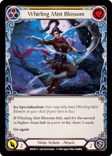 Whirling Mist Blossom (IRA003), Welcome Deck: Ira — Flesh & Blood card price