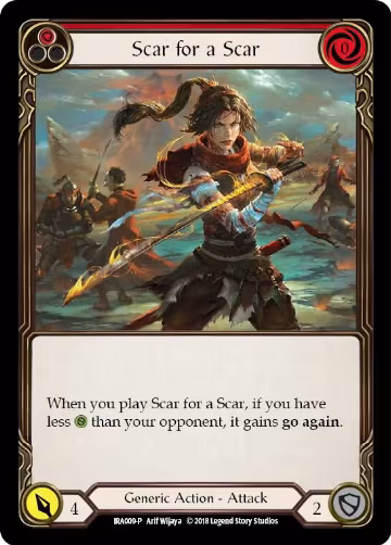 Scar for a Scar (IRA009), Welcome Deck: Ira — Flesh & Blood card price