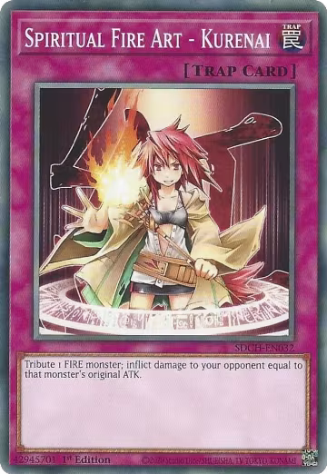 Spiritual Fire Art - Kurenai (SDCH-EN032), Structure Deck: Spirit Charmers — Yu-Gi-Oh! card price