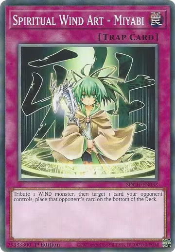 Spiritual Wind Art - Miyabi (SDCH-EN033), Structure Deck: Spirit Charmers — Yu-Gi-Oh! card price