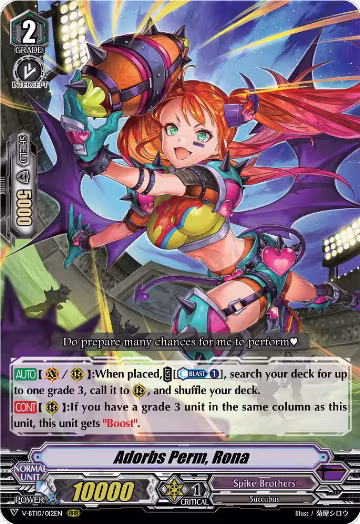 Adorbs Perm, Rona (V-BT10/012EN), V-BT10: Phantom Dragon Aeon — Vanguard card price