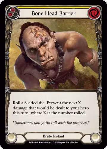 Bone Head Barrier (WTR010), Welcome to Rathe — Flesh & Blood card price