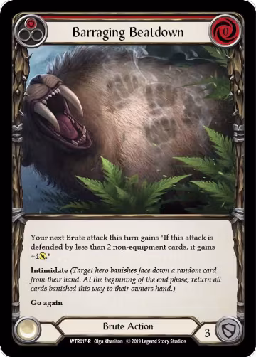 Barraging Beatdown (Red) (WTR017), Welcome to Rathe — Flesh & Blood card price