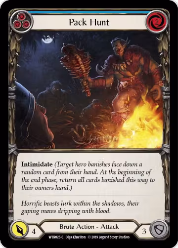 Pack Hunt (Blue) (WTR025), Welcome to Rathe — Flesh & Blood card price