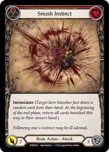 Smash Instinct (Red) (WTR026), Welcome to Rathe — Flesh & Blood card price