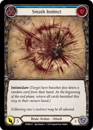 Smash Instinct (Blue) (WTR028), Welcome to Rathe — Flesh & Blood card price