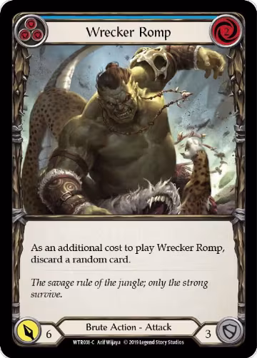 Wrecker Romp (Blue) (WTR031), Welcome to Rathe — Flesh & Blood card price