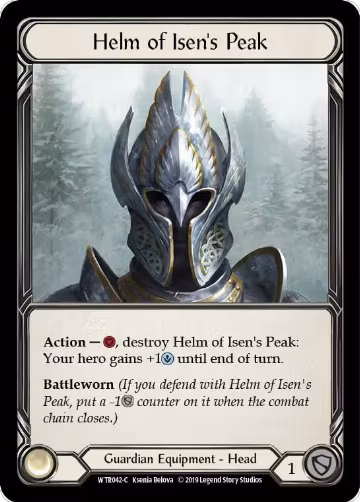 Helm of Isen's Peak (WTR042-C), Welcome to Rathe — Flesh & Blood card price