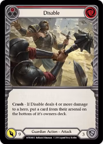 Disable (Red) (WTR048), Welcome to Rathe — Flesh & Blood card price