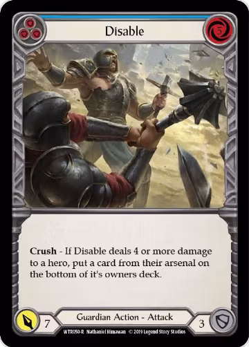 Disable (Blue) (WTR050), Welcome to Rathe — Flesh & Blood card price