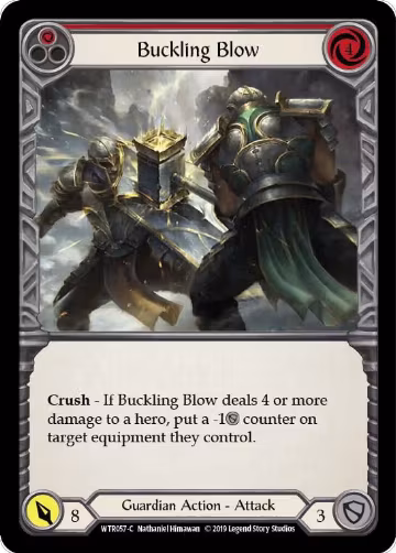 Buckling Blow (Red) (WTR057), Welcome to Rathe — Flesh & Blood card price