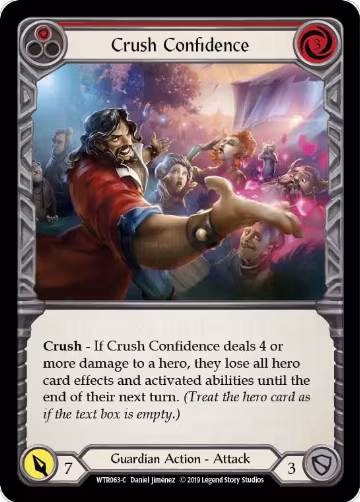 Crush Confidence (Red) (WTR063), Welcome to Rathe — Flesh & Blood card price