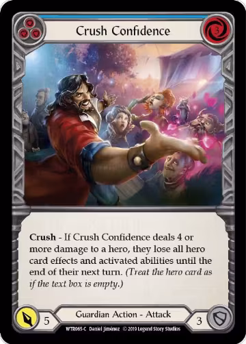 Crush Confidence (Blue) (WTR065), Welcome to Rathe — Flesh & Blood card price