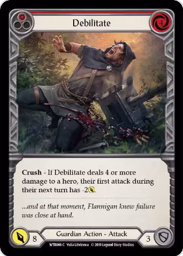 Debilitate (Red) (WTR066), Welcome to Rathe — Flesh & Blood card price
