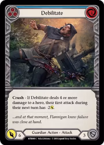 Debilitate (Blue) (WTR068), Welcome to Rathe — Flesh & Blood card price