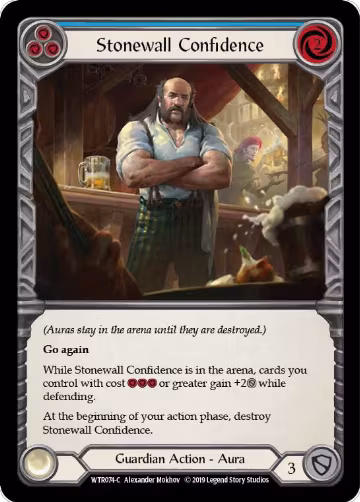 Stonewall Confidence (Blue) (WTR074), Welcome to Rathe — Flesh & Blood card price