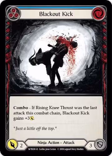 Blackout Kick (Blue) (WTR091), Welcome to Rathe — Flesh & Blood card price