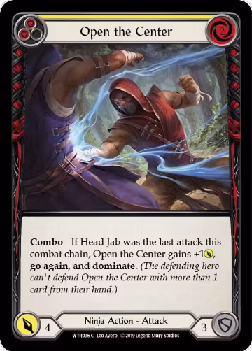 Open the Center (Yellow) (WTR096), Welcome to Rathe — Flesh & Blood card price