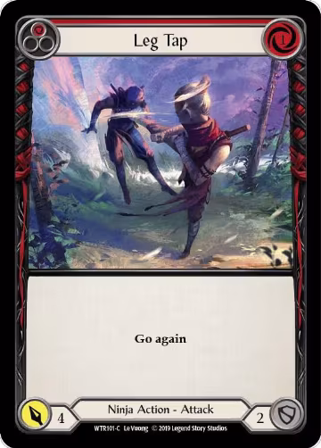 Leg Tap (Red) (WTR101), Welcome to Rathe — Flesh & Blood card price