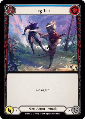 Leg Tap (Blue) (WTR103), Welcome to Rathe — Flesh & Blood card price