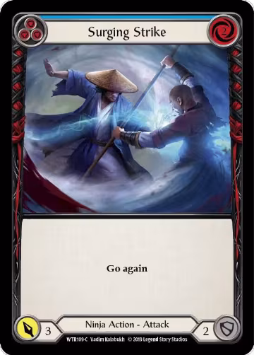 Surging Strike (Blue) (WTR109), Welcome to Rathe — Flesh & Blood card price