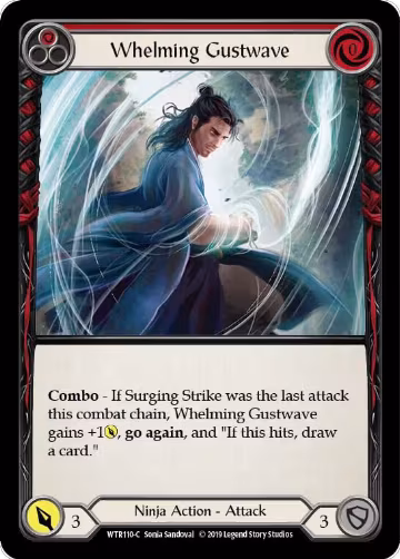 Whelming Gustwave (Red) (WTR110), Welcome to Rathe — Flesh & Blood card price