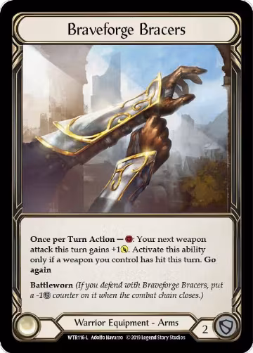 Braveforge Bracers (WTR116), Welcome to Rathe — Flesh & Blood card price