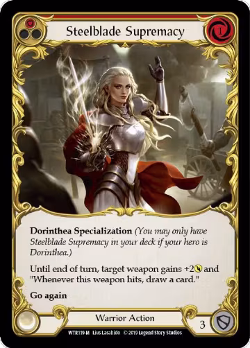 Steelblade Supremacy (WTR119), Welcome to Rathe — Flesh & Blood card price