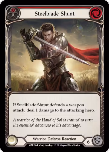 Steelblade Shunt (Red) (WTR126), Welcome to Rathe — Flesh & Blood card price