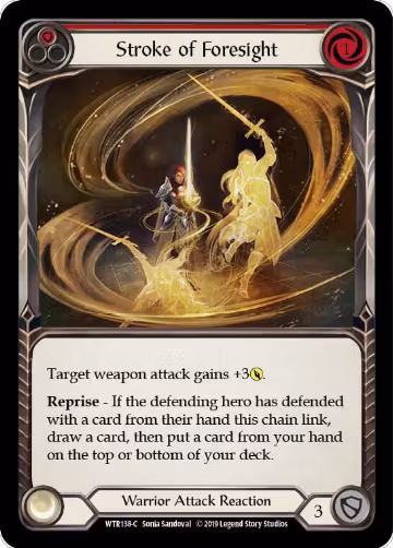 Stroke of Foresight (Red) (WTR138), Welcome to Rathe — Flesh & Blood card price