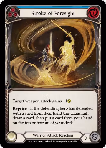 Stroke of Foresight (Blue) (WTR140), Welcome to Rathe — Flesh & Blood card price