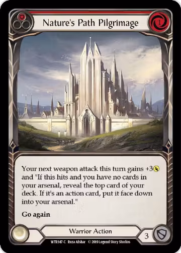 Nature's Path Pilgrimage (Red) (WTR147), Welcome to Rathe — Flesh & Blood card price