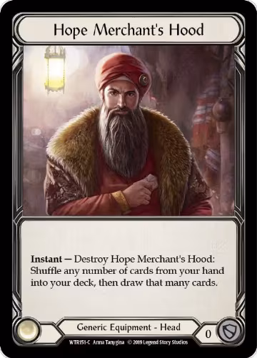 Hope Merchant's Hood (WTR151), Welcome to Rathe — Flesh & Blood card price