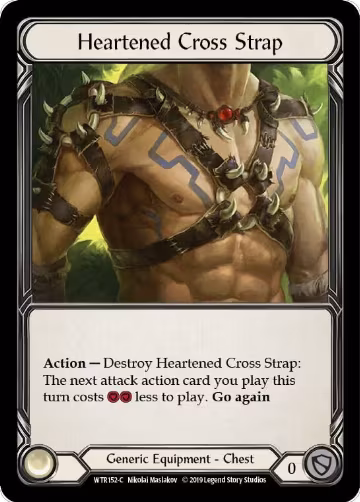 Heartened Cross Strap (WTR152), Welcome to Rathe — Flesh & Blood card price