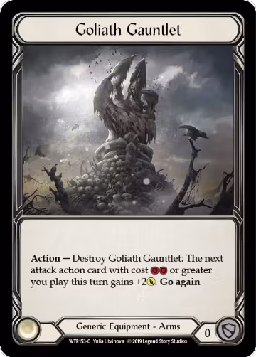 Goliath Gauntlet (WTR153), Welcome to Rathe — Flesh & Blood card price