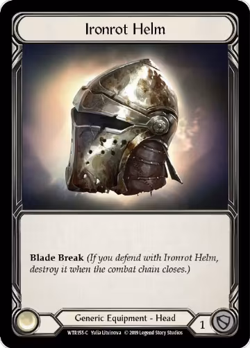 Ironrot Helm (WTR155), Welcome to Rathe — Flesh & Blood card price
