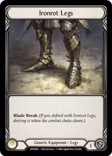Ironrot Legs (WTR158), Welcome to Rathe — Flesh & Blood card price
