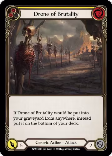 Drone of Brutality (Yellow) (WTR165), Welcome to Rathe — Flesh & Blood card price