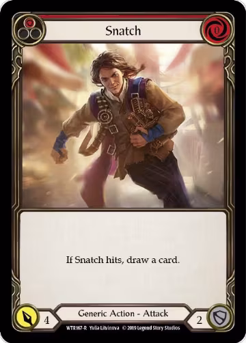 Snatch (Red) (WTR167), Welcome to Rathe — Flesh & Blood card price