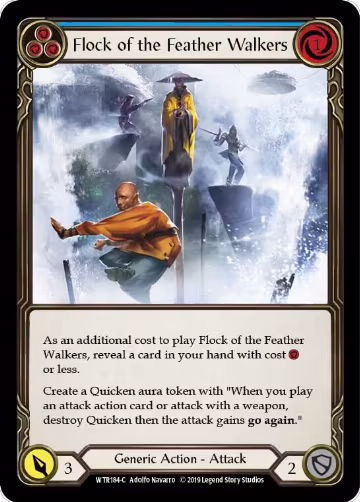 Flock of the Feather Walkers (Blue) (WTR184), Welcome to Rathe — Flesh & Blood card price