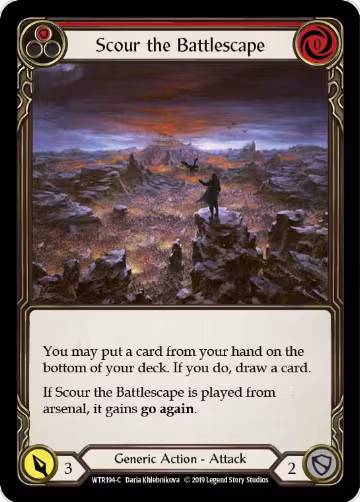 Scour the Battlescape (Red) (WTR194), Welcome to Rathe — Flesh & Blood card price