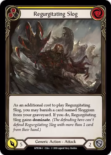 Regurgitating Slog (Yellow) (WTR198), Welcome to Rathe — Flesh & Blood card price