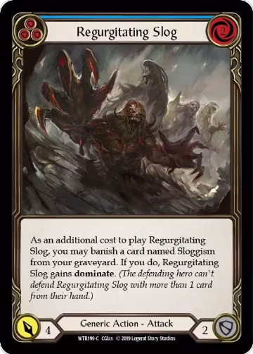 Regurgitating Slog (Blue) (WTR199), Welcome to Rathe — Flesh & Blood card price