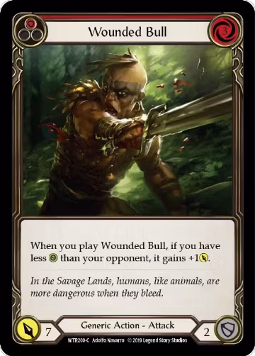 Wounded Bull (Red) (WTR200), Welcome to Rathe — Flesh & Blood card price