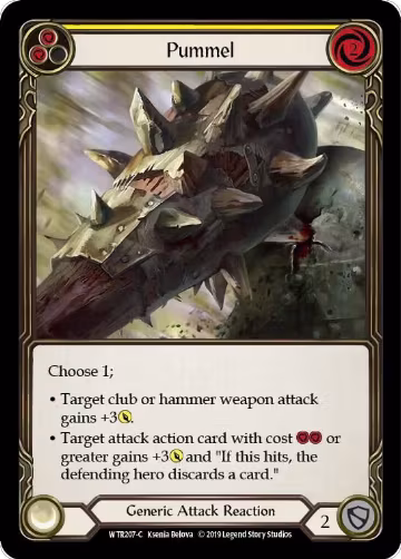 Pummel (Yellow) (WTR207), Welcome to Rathe — Flesh & Blood card price
